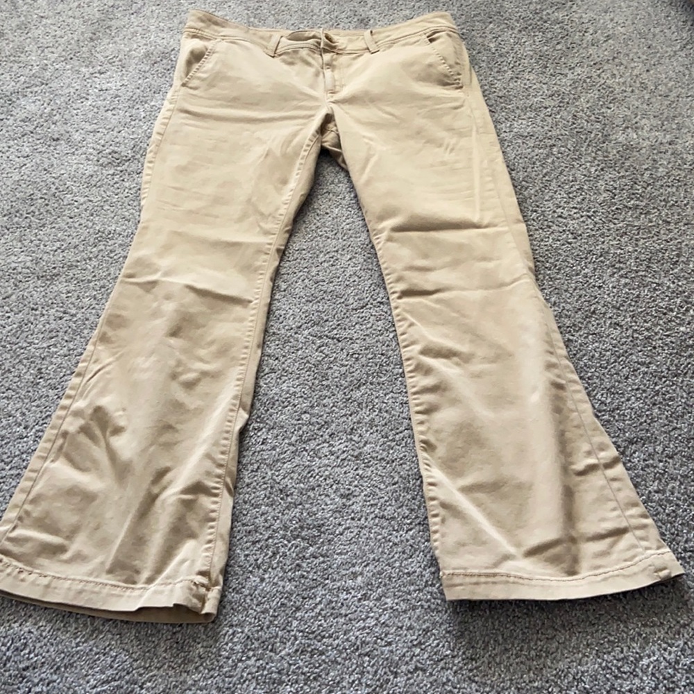 American Eagle kick book khakis 16R